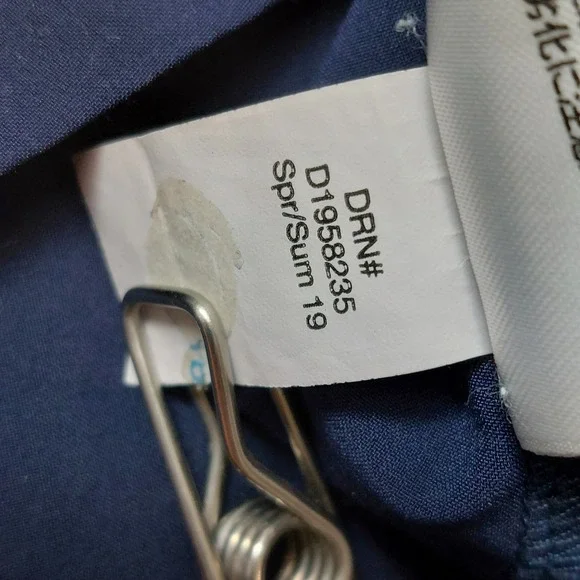 Eddie Bauer Shirt Dress Women's Medium Navy Blue Sleeveless Hiking Utility - Picture 8 of 9